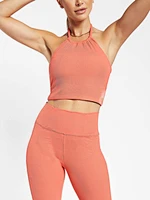 cropped tank top with built in bra